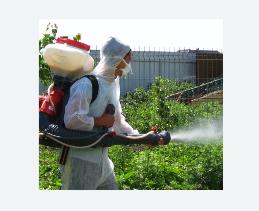 Акарицидная обработка территории в Головинском районе Москвы