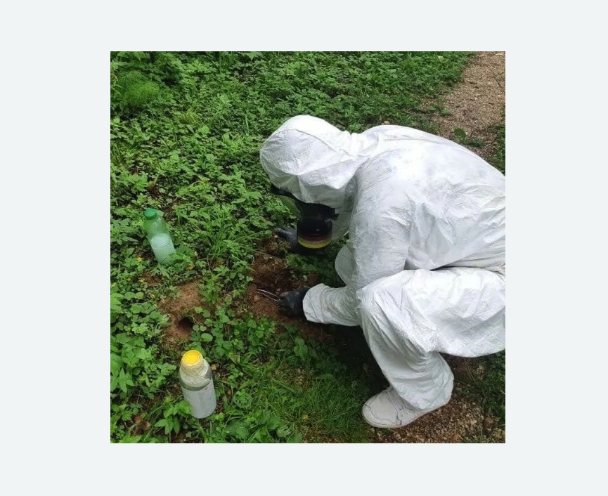 уничтожение кротов на участке в Головинском районе Москвы